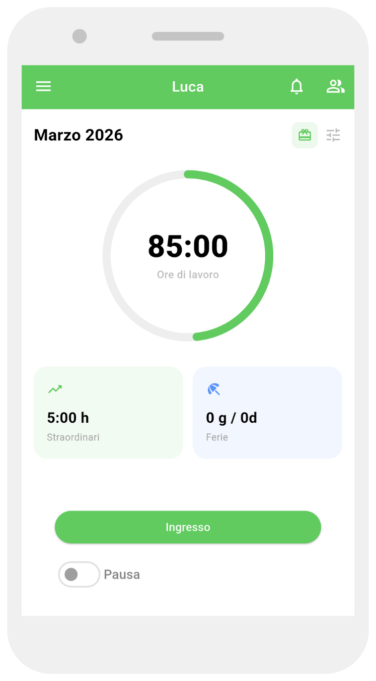 Working Timer app screenshot