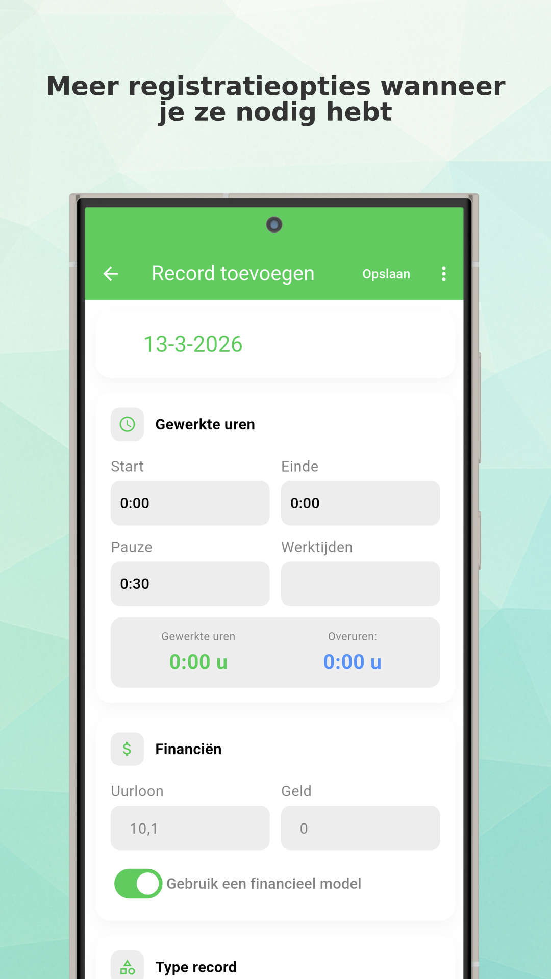 Working Timer work hours tracking