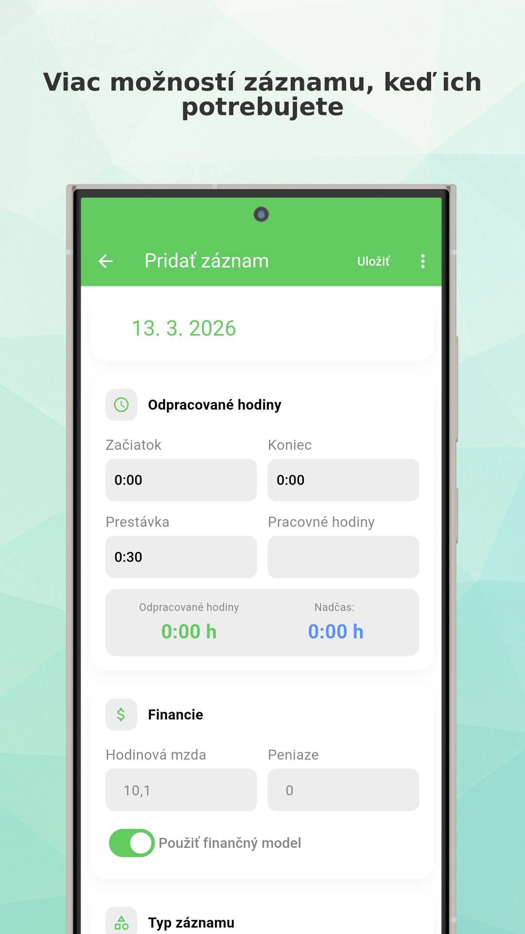 Working Timer work hours tracking